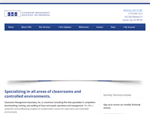 Tablet Screenshot of cleanroommanagement.com